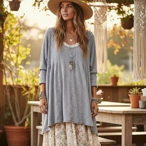 Free People Intimately Casual Baggy Hoodie